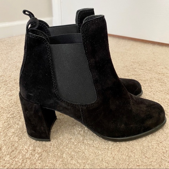 Pedro Garcia Waldo Chelsea Suede Bootie in Black - Picture 5 of 12